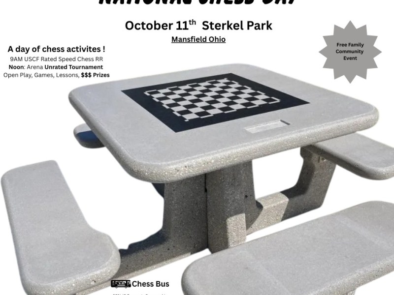 National Chess Day Celebration at Sterkel Park Mansfield&nbsp;Ohio