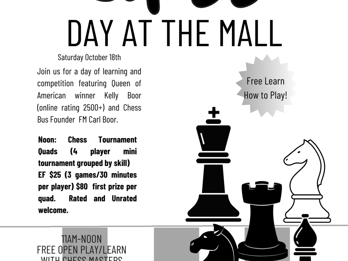 Chess Day at Ontario Center on October&nbsp;18th